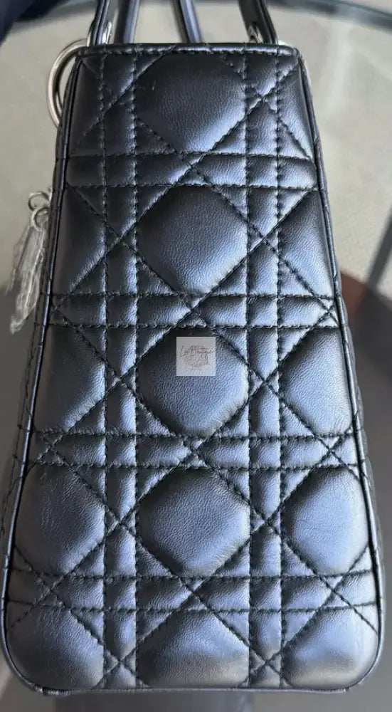 Torebka Lady Dior medium black/silver