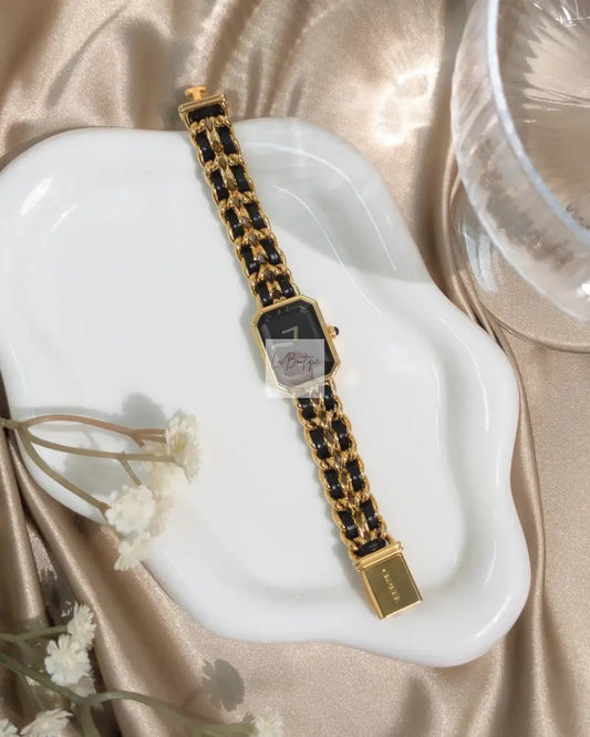 Zegarek Chanel Vintage Premiere Watch 1987 Size S | 24K Gold Hardware